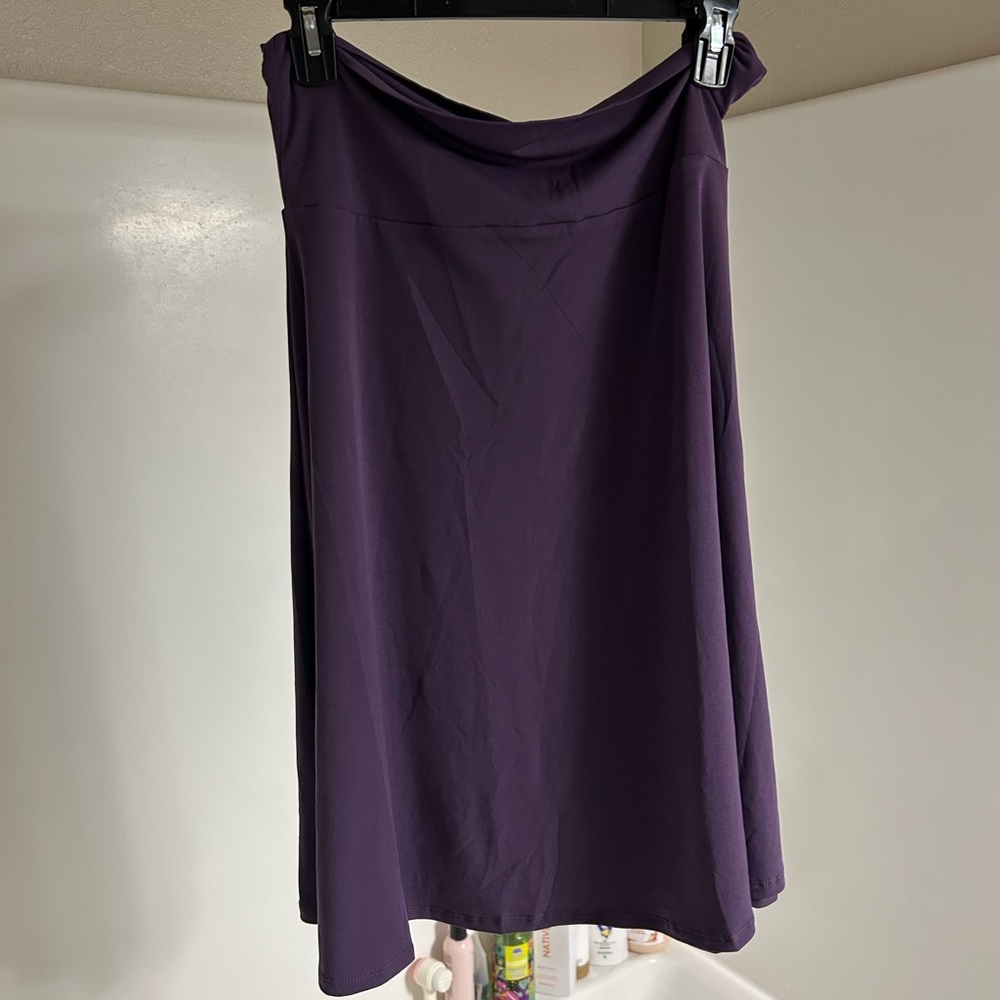 LuLaRoe Deep Purple A-Line Skirt